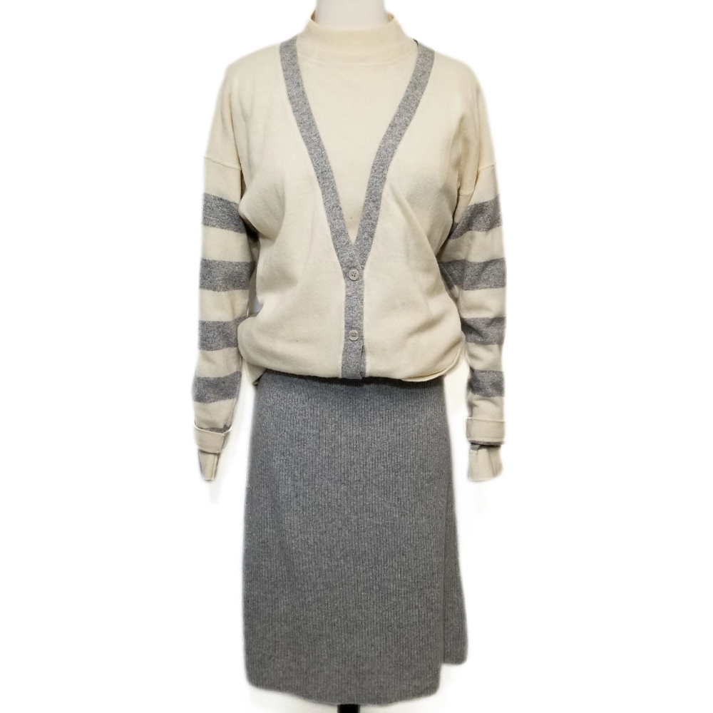 VINTAGE 100% Lambswool 3 Piece Suit Outfit Set M